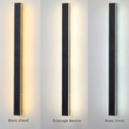 Elune Wall Light Outdoor LED Waterproof Minimalist Metal Cour - 6