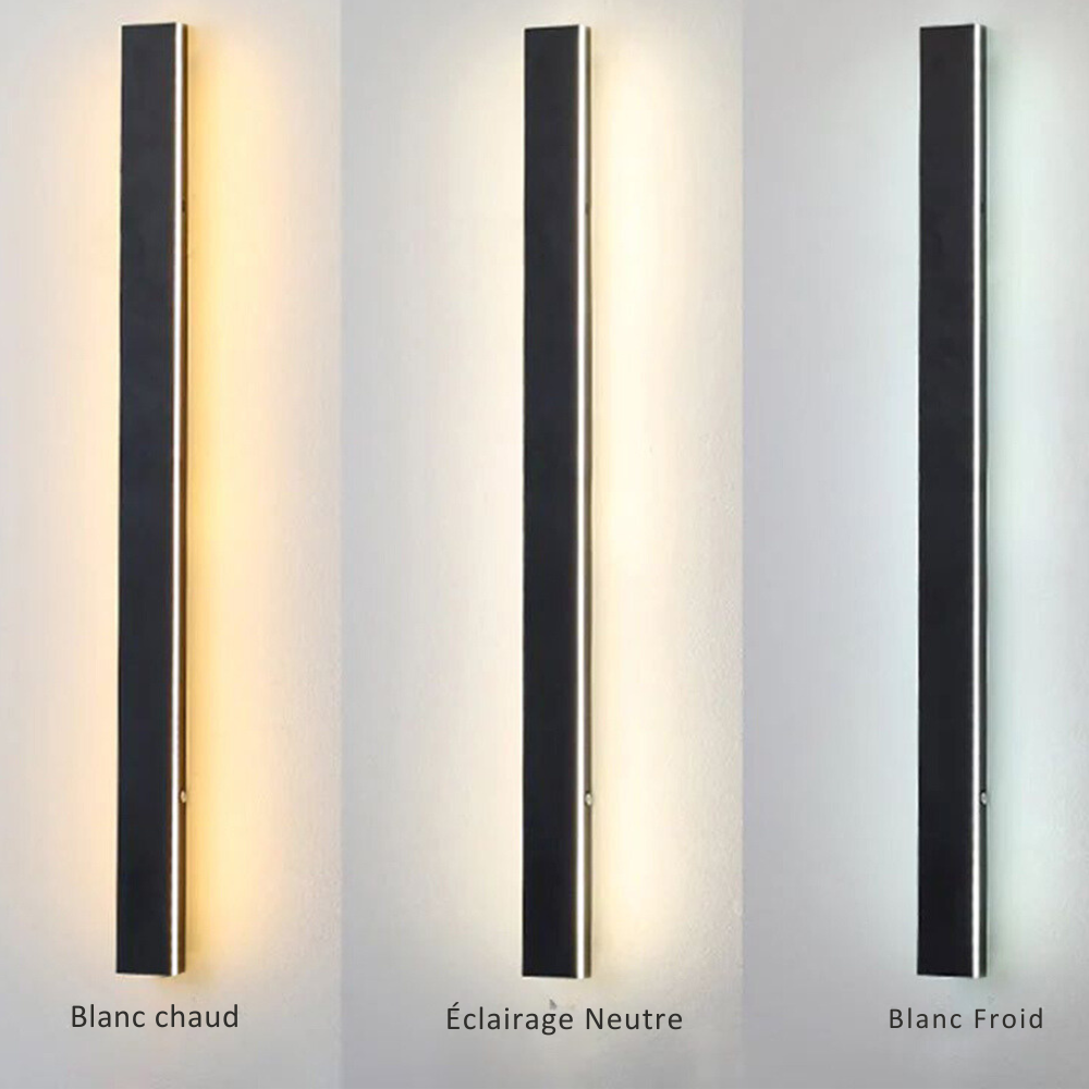 Elune Wall Light Outdoor LED Waterproof Minimalist Metal Cour - 6
