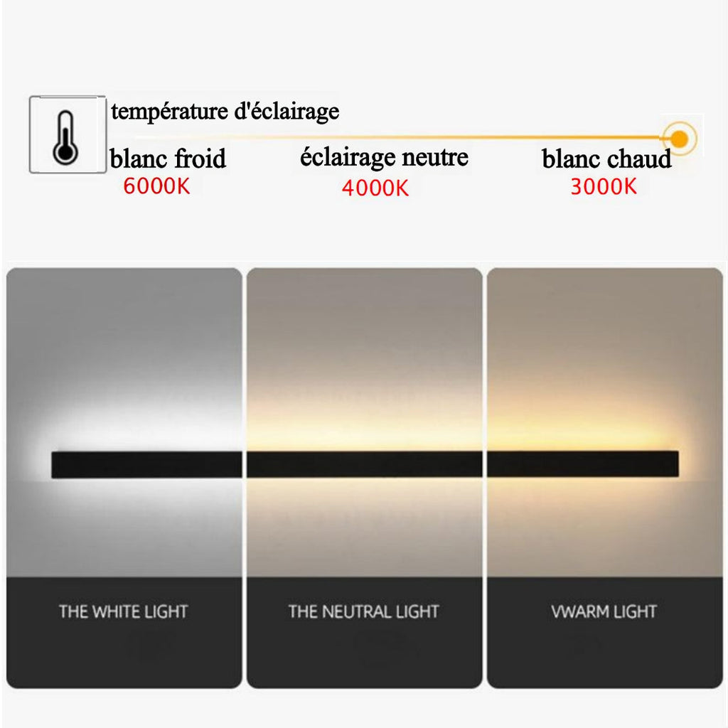 Elune Wall Light Outdoor LED Waterproof Minimalist Metal Cour - 7