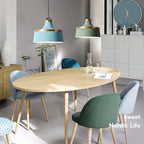 Valentina Modern Colorful Single Pendant Light, Metal Shade