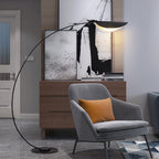 Edge Modern Arch Metal Floor Lamp, Black