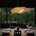 Rinwa Natural Pendant Light for Dining Room/Kitchen Island, Bamboo