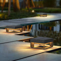 Ray Post Modern Solar Square Metal LED Outdoor Light