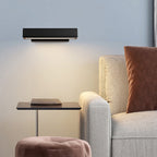 Orin Modern Rectangles Metal Rotatable Wall Lamp, Black/White