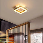 Arisha Modern Simple Gold Flush Mount Ceiling Light, Square/Round