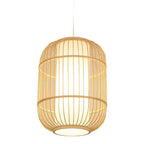 Kuro Hand-Woven Knitted Rattan Bamboo Vintage Pendant Light