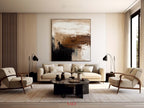 Earthy Abstract Expressionist Landscape Painting