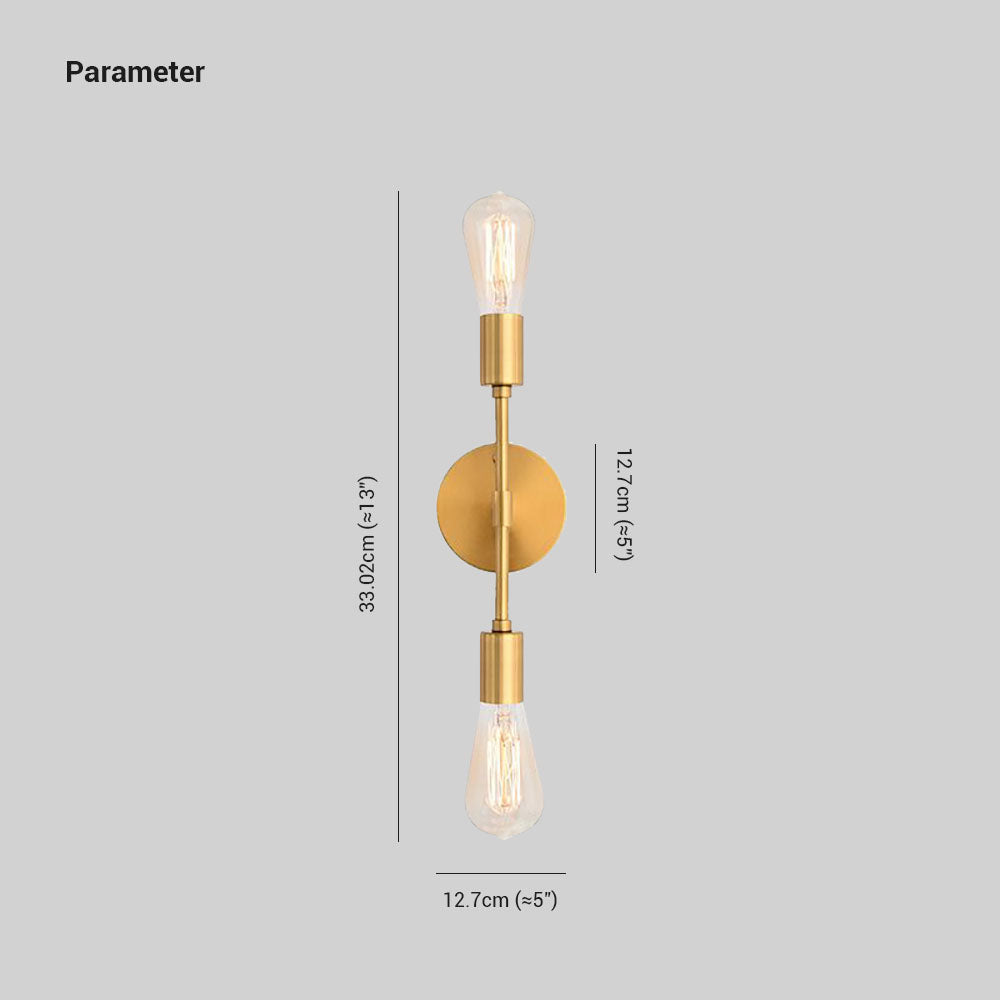 Silva Modern Minimalist Wall Lamp, Metal, Black/Silver/Gold, Bathroom