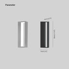 Ray Modern Hollow Outdoor Wall Lamp, Black/White