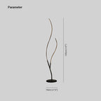 Louise Modern Simple Floor Lamp, Black & White