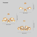 Muto Modern Nordic Rotatale Pendant Light, Wood, 3 Style