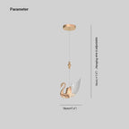 Arisha Modern Creative Swan Pendant Light, 2 Color
