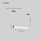 Ray Modern Cylinder White Pendant Light, Metal/