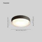 Ray Modern Round Flush Mount Ceiling Light, Metal/, White/Black