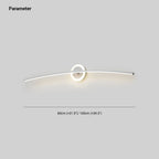 Arisha Modern Linear Metal Wall Lamp, White