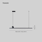Arisha Modern Linear Asymmetrical Pendant Light