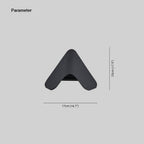 Ray Minimalist Triangle Metal Outdoor Wall Lamp, Balck/White