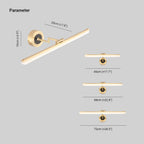 Arisha Vintage Linear Metal/ Wall Lamp, Black/Gold