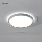 Arisha Minimalist Round/Square Metal/ Flush Mount Ceiling Light, Gold