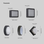 Ray Modern Flush Mount Ceiling Light, Metal/, Square/Round, Black/Brown