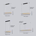 Arisha Minimalist Linear Metal Pendant Light