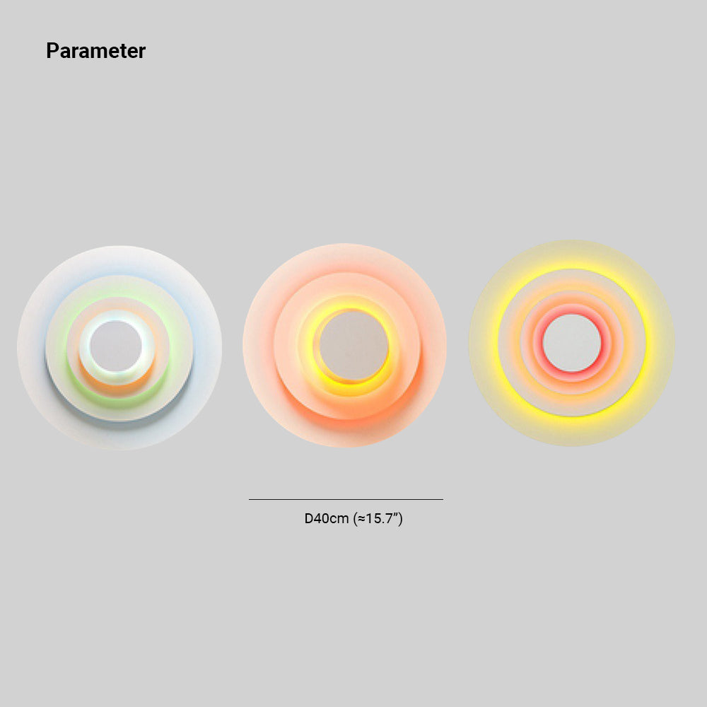 Aria Circular 3-in-1 Colorful LED Wall Lamp