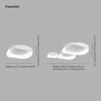 Arisha Modern Wave Flush Mount Ceiling Light
