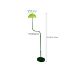 Salgado Floor Lamp Mushroom Middle Ancient, Arc Metal, Green, Dining Room