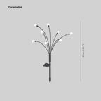 Ray Modern Metal Firefly Multi Lamp holder Outdoor Decoration Post Light