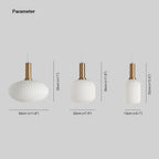 Valentina Morden Bubble Glass Pendant Light, White, Bedroom
