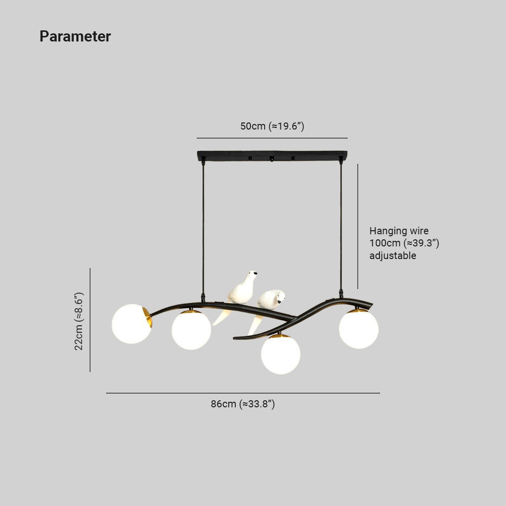 Arisha Mondern Bird Pendant Light, 2 Colour