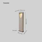 Ray Modern Stone Reflection Outdoor Path Light, Gray
