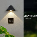 Ray Modern Cone Metal Outdoor Wall Lamp, Black