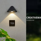 Ray Modern Cone Metal Outdoor Wall Lamp, Black