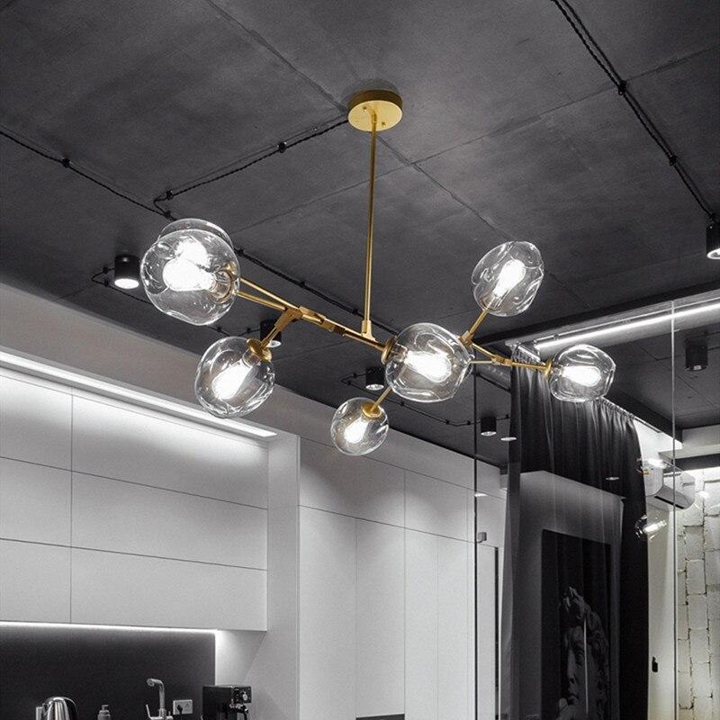 Kirae Nordic Modern Glass Pendant Light Clear Bubble