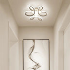 Fael Modern Flower Shape Metal Ceiling Light, Black/White, Hallway