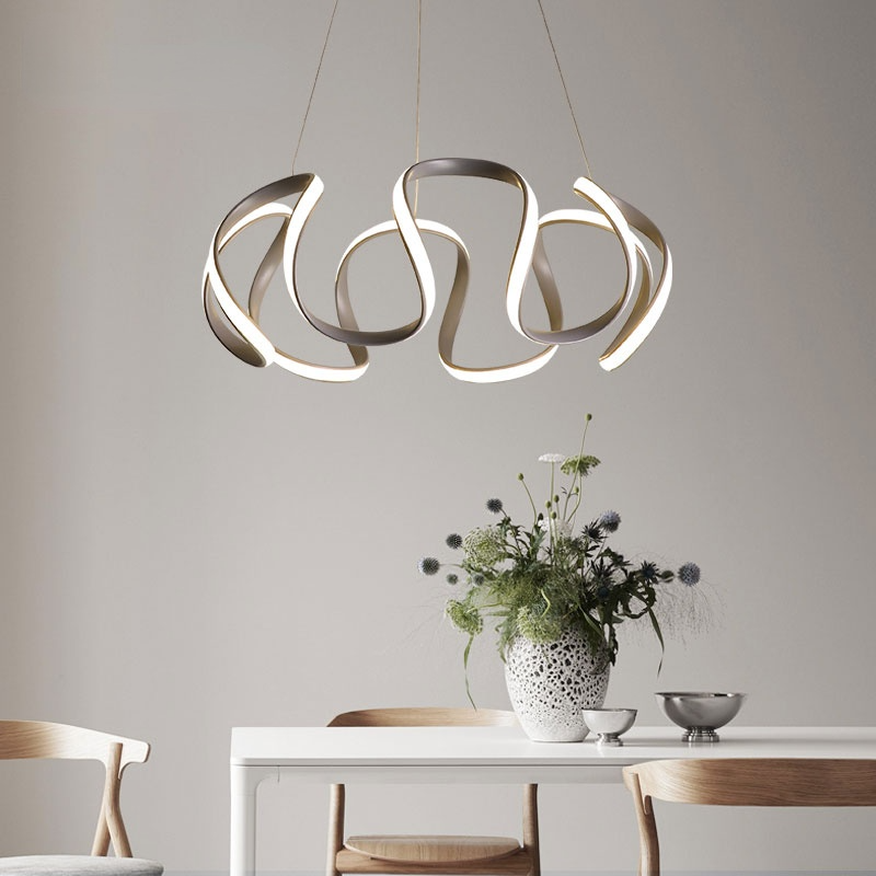 Clyra Modern Irregular Flower Pendant Light, 3 Colors