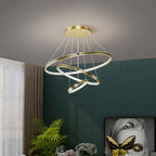 Arisha LED Rings Adjustable Pendant Light For Living Room &Dining Room
