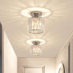 Stonel Modern Metal/Crystal Ceiling Light, 3 Colors