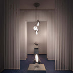 Arisha Pendant Light, Disc, Gold/Silver