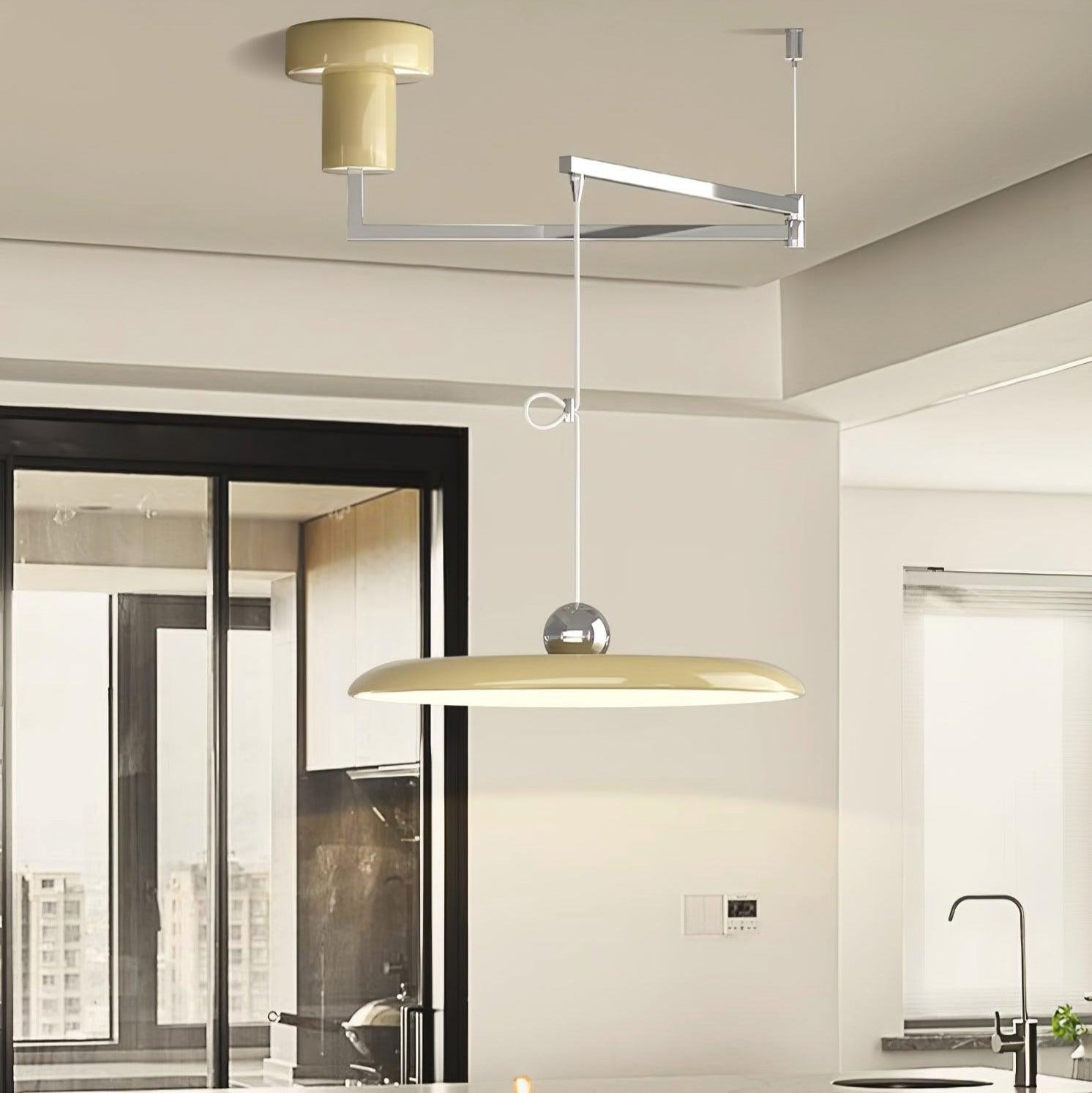 Flux Pendant Lights Morandi to Bras Adjustable - 12