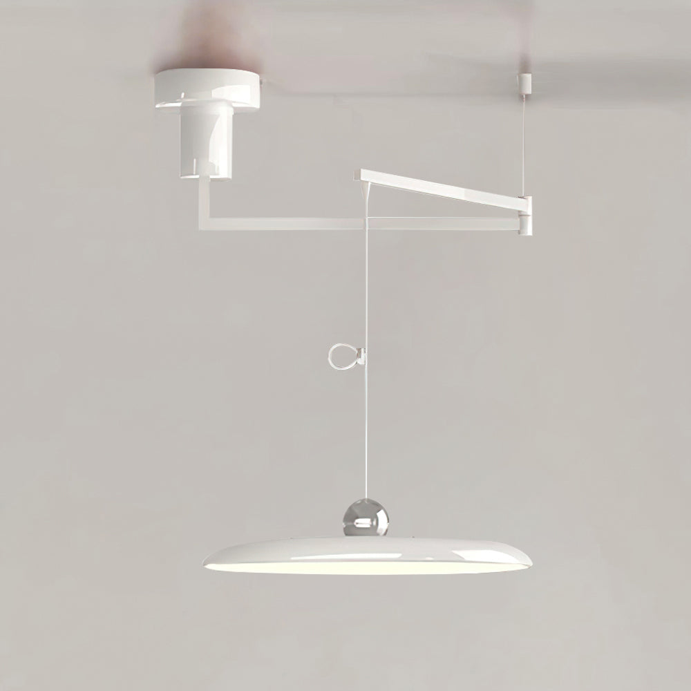 Flux Pendant Lights Morandi to Bras Adjustable - D 40 Cm - White - Warm White