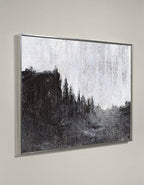 Monochromatic Forest Landscape Painting