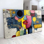 Pop Art Abstract Face & Cocktail Painting