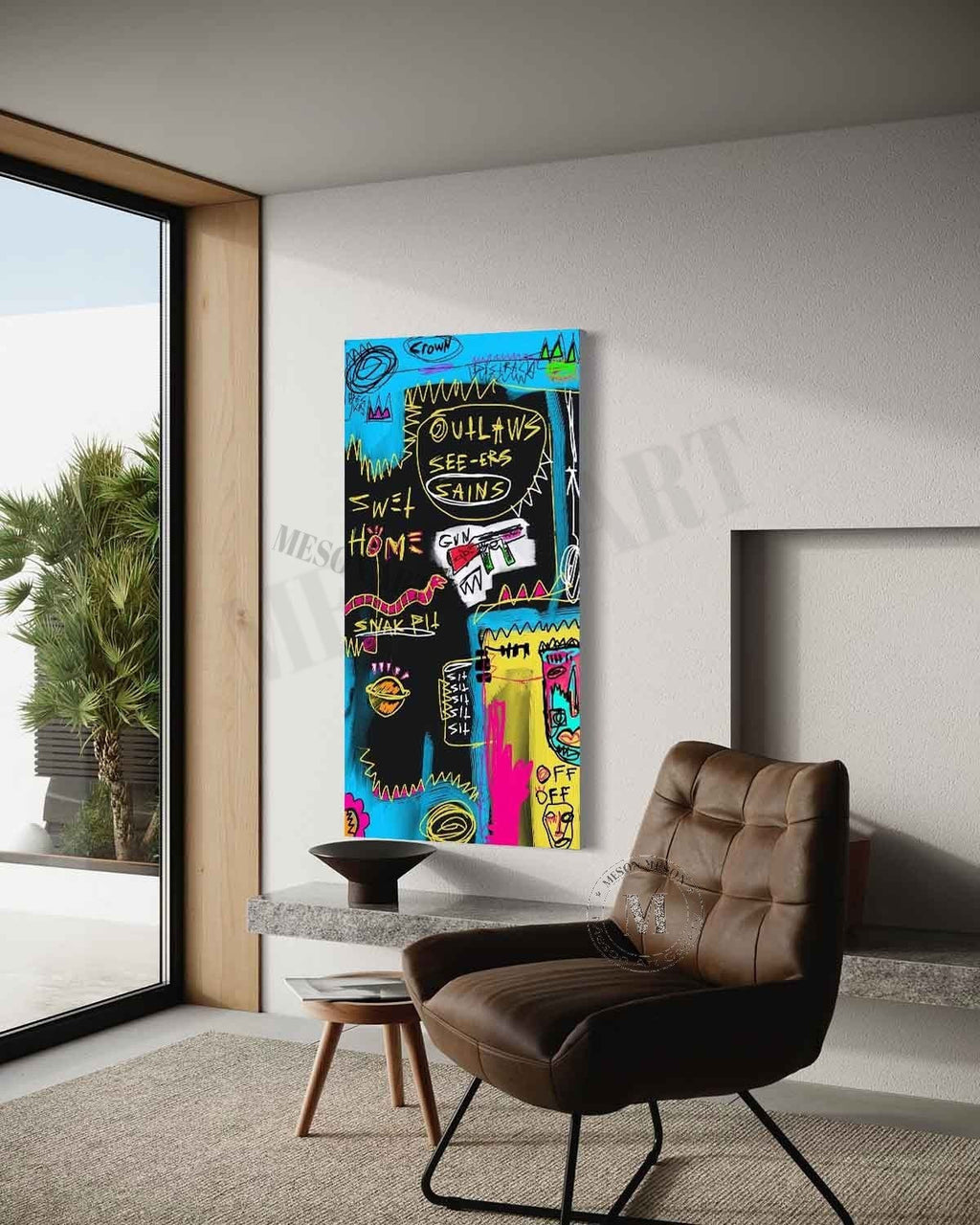 Graffiti Style Urban Abstract Painting