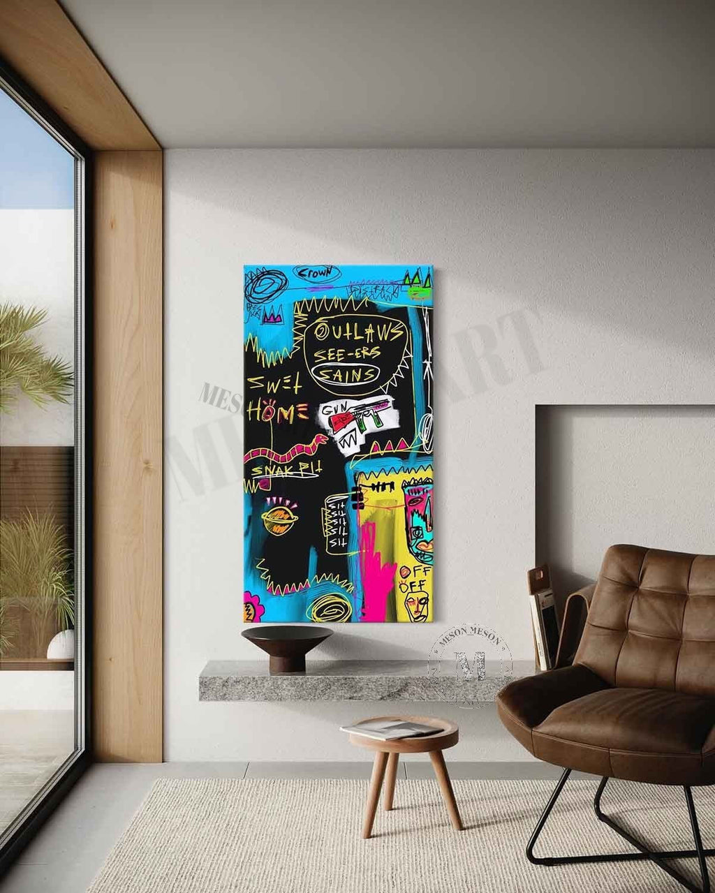 Graffiti Style Urban Abstract Painting
