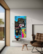 Graffiti Style Urban Abstract Painting