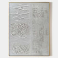 Neutral Tone Textured Plaster Art Texture Painting