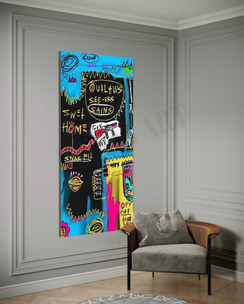 Graffiti Style Urban Abstract Painting