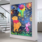 Pop Art Winnie the Pooh Starry Night Vertical